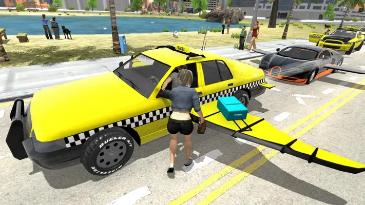 Flying Car Transport Simulator android App screenshot 2